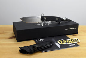 TRC Polheim Magnacut (Black Canvas Micarta Handle)