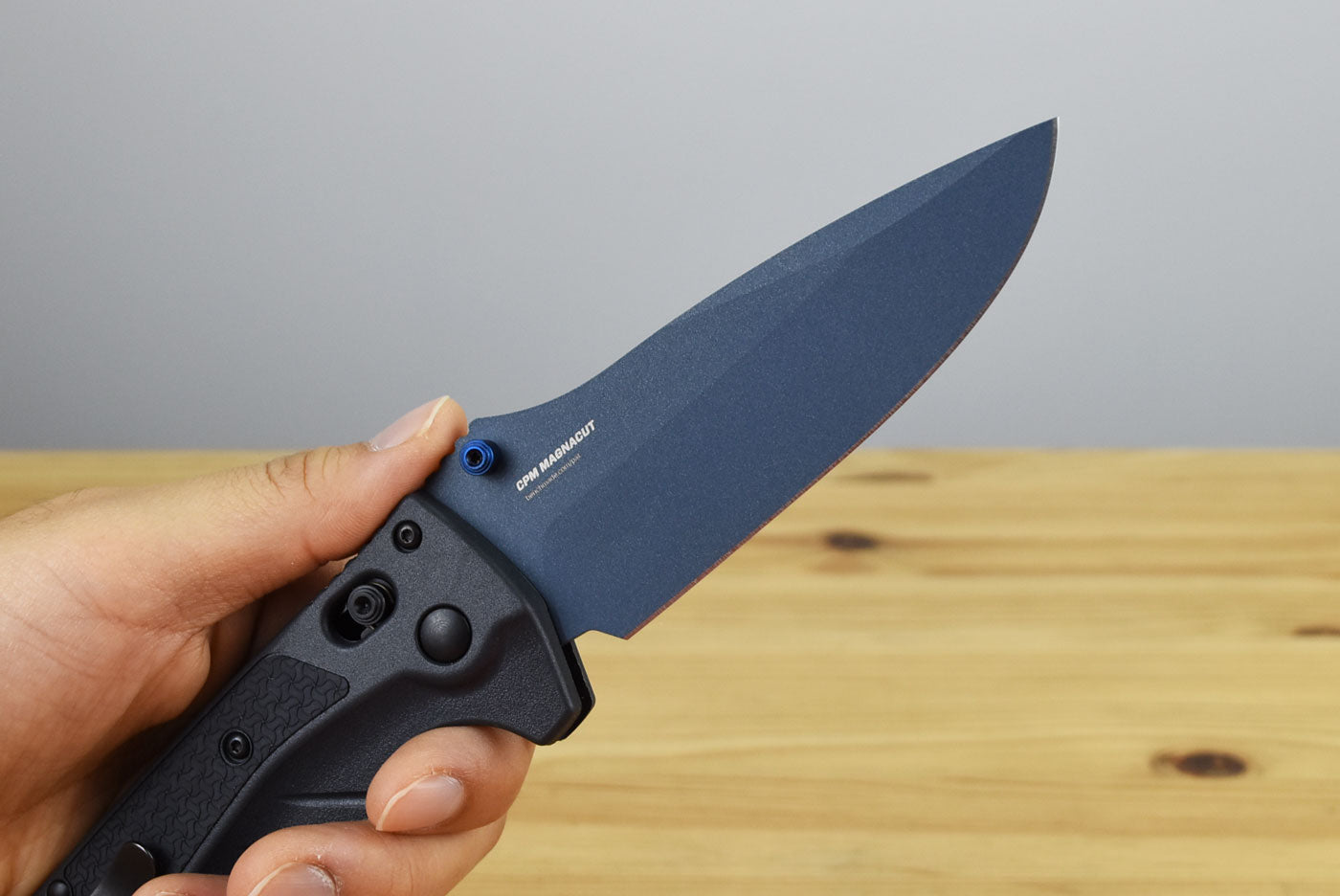 Benchmade 18060BT-01 Water Adira Folding Knife (Tempest Gray Grivory Handle)