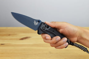 Benchmade 18065BT-01 Water Mini Adira Folding Knife (Tempest Gray Grivory Handle)