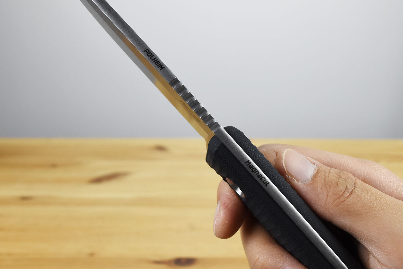 TRC Polheim Magnacut (Black Canvas Micarta Handle)