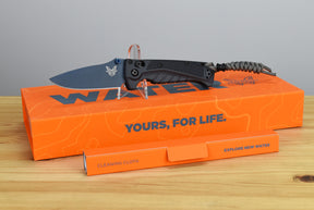 Benchmade 18065BT-01 Water Mini Adira Folding Knife (Tempest Gray Grivory Handle)
