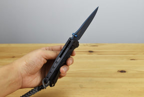 Benchmade 18065BT-01 Water Mini Adira Folding Knife (Tempest Gray Grivory Handle)