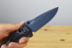Benchmade 18065BT-01 Water Mini Adira Folding Knife (Tempest Gray Grivory Handle)