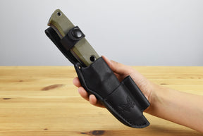 Benchmade 165-1 Mini Bushcrafter Fixed Blade (OD Green G10 Handle)