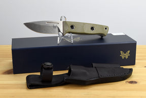 Benchmade 165-1 Mini Bushcrafter Fixed Blade (OD Green G10 Handle)