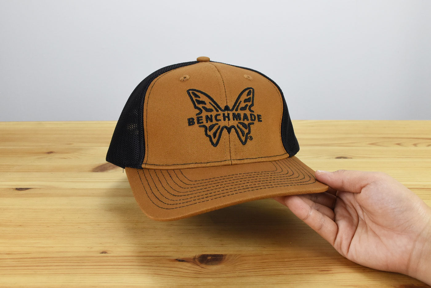 Benchmade Classic Trucker Hat (Caramel Black)