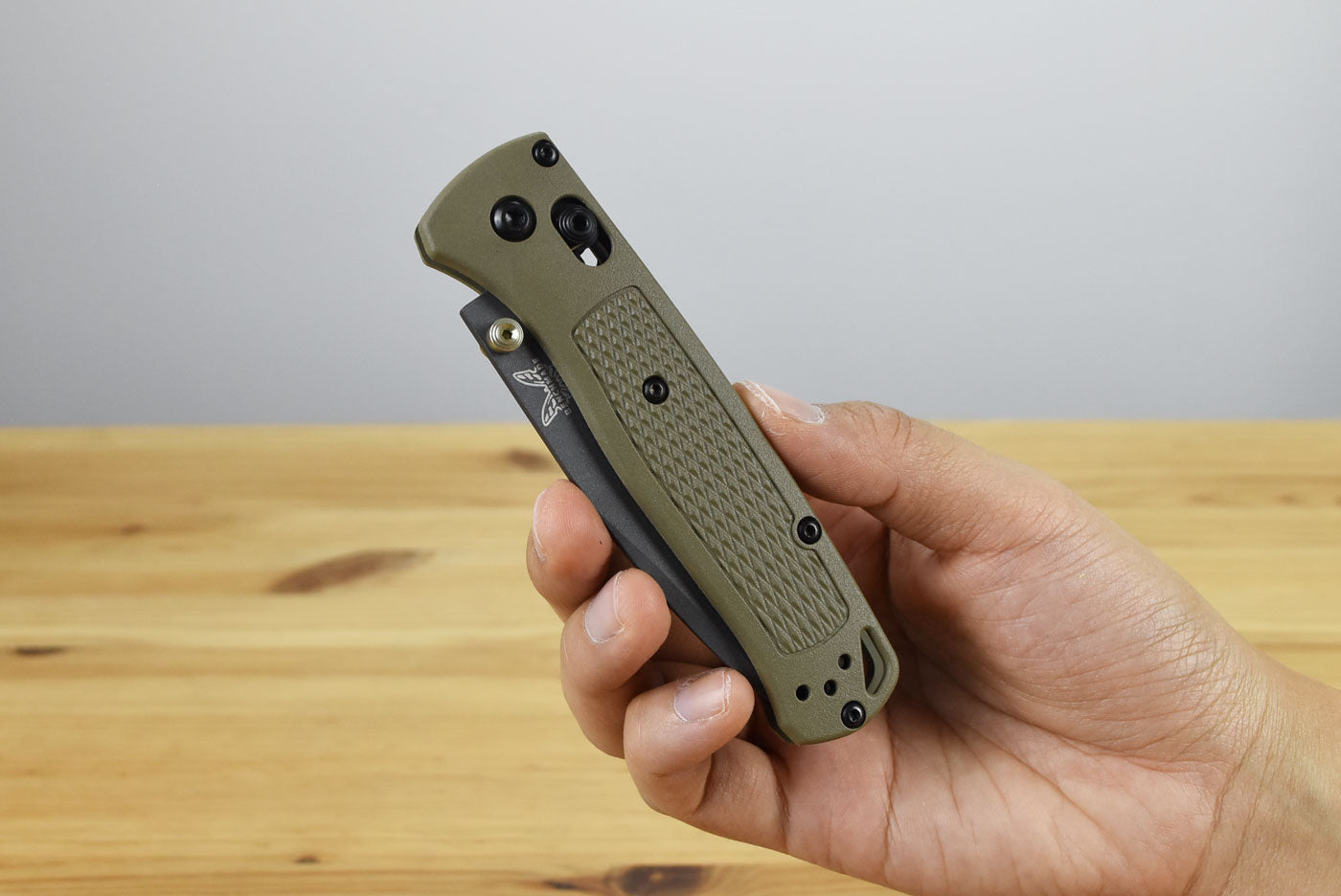 Benchmade 535GRY-1 Bugout Folding Knife (Ranger Green Grivory® Handle)