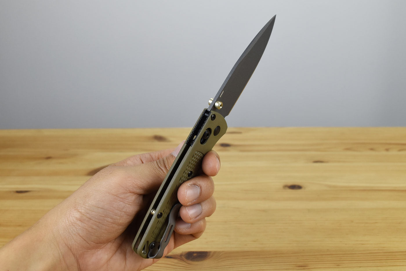 Benchmade 535GRY-1 Bugout Folding Knife (Ranger Green Grivory® Handle)