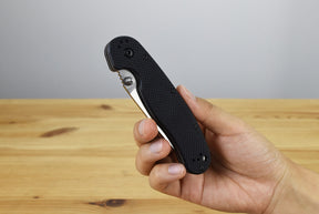 Ontario RAT 1.5 MagnaCut Folding Knife (Black G10 Handle)