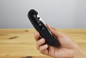 Ontario RAT 1.5 MagnaCut Folding Knife (Black G10 Handle)