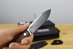 Boker BFF Packlite Fixed Blade (Walnut Wood Handle)