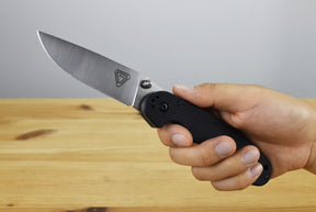 Ontario RAT 1.5 MagnaCut Folding Knife (Black G10 Handle)