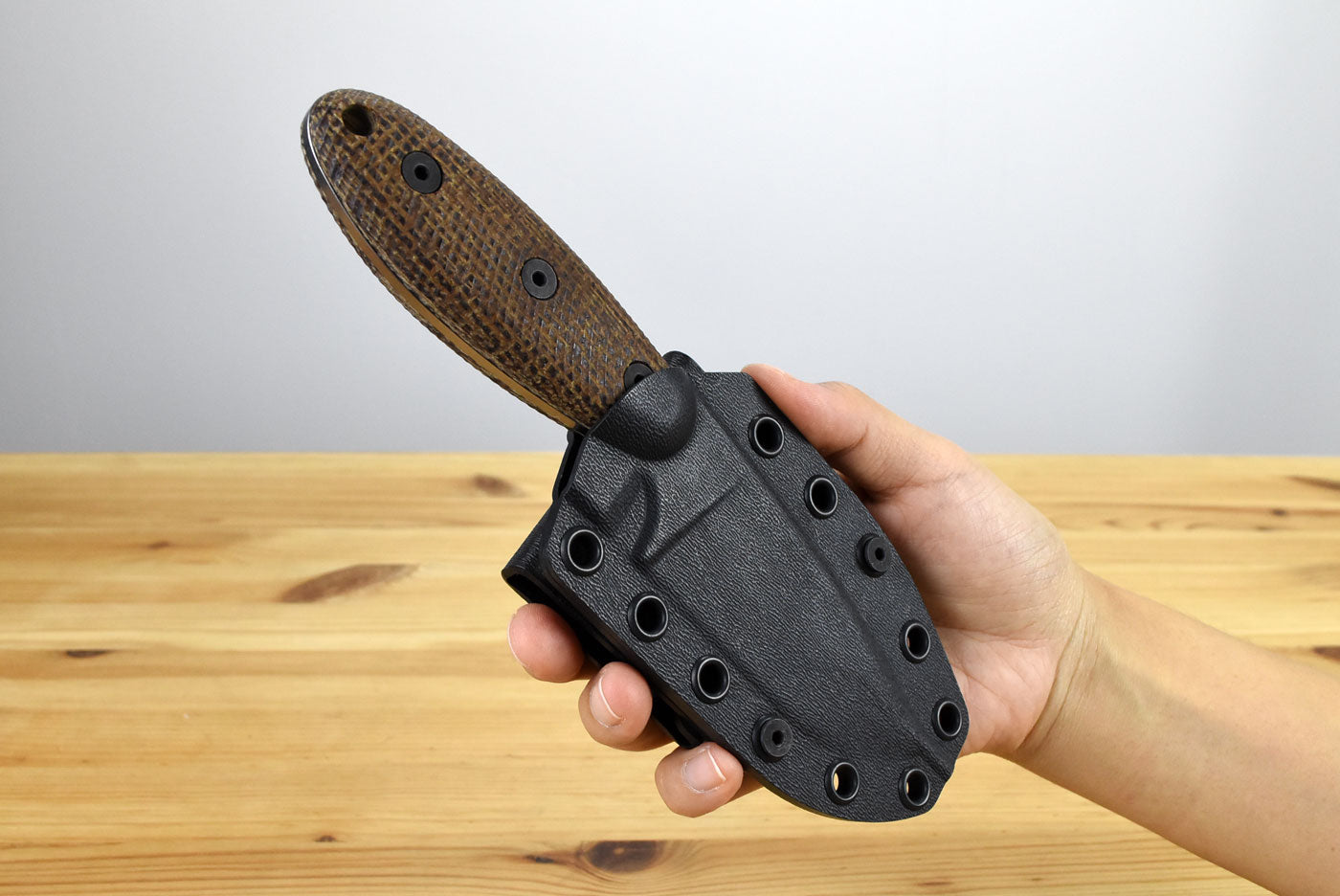 ESEE Sencillo MagnaCut Fixed Blade (Natural Burlap Micarta Handle)