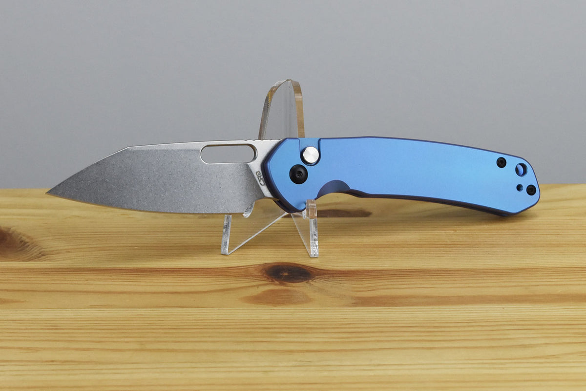 CJRB 1925AT2-BU Pyrite Enthusiast (Blue Titanium) Folding Knife