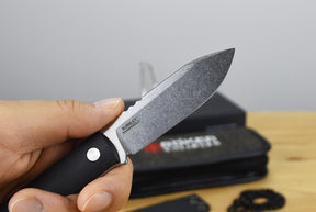 Boker BFF Packlite Fixed Blade (Black Richlite Handle)