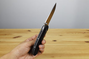 Ontario RAT 1.5 MagnaCut Folding Knife (Black G10 Handle)