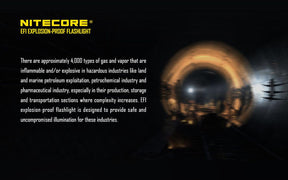Nitecore EF1 Explosion-Proof Flashlight (830 Lumens)