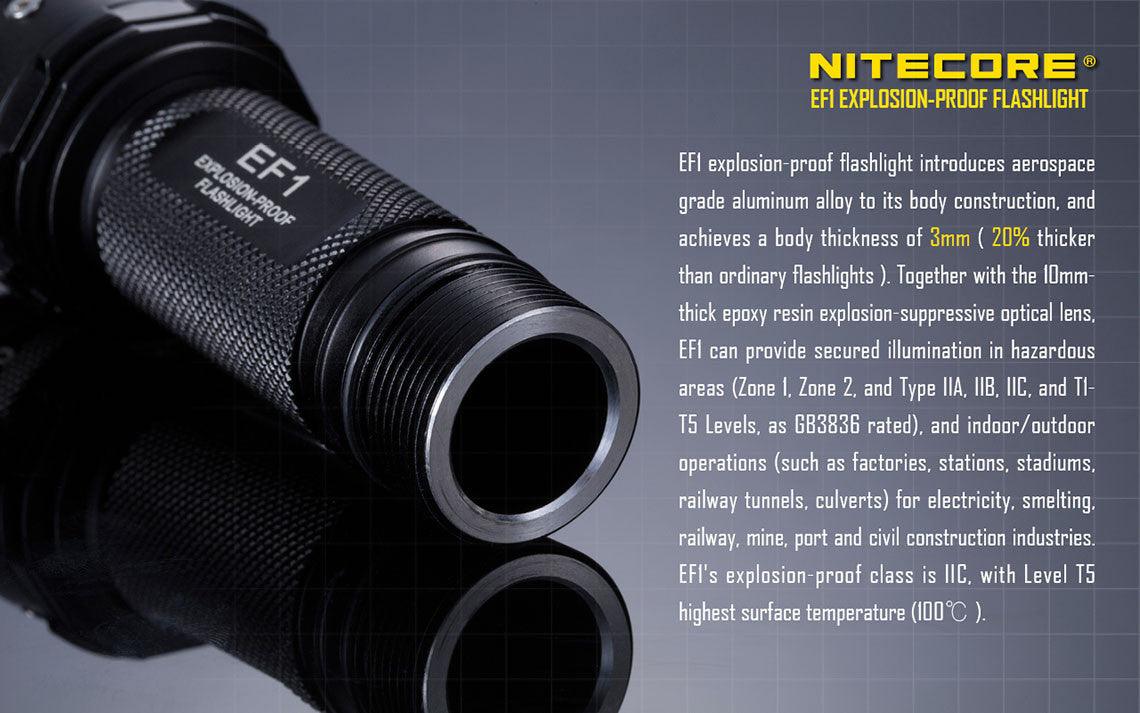 Nitecore EF1 Explosion-Proof Flashlight (830 Lumens)