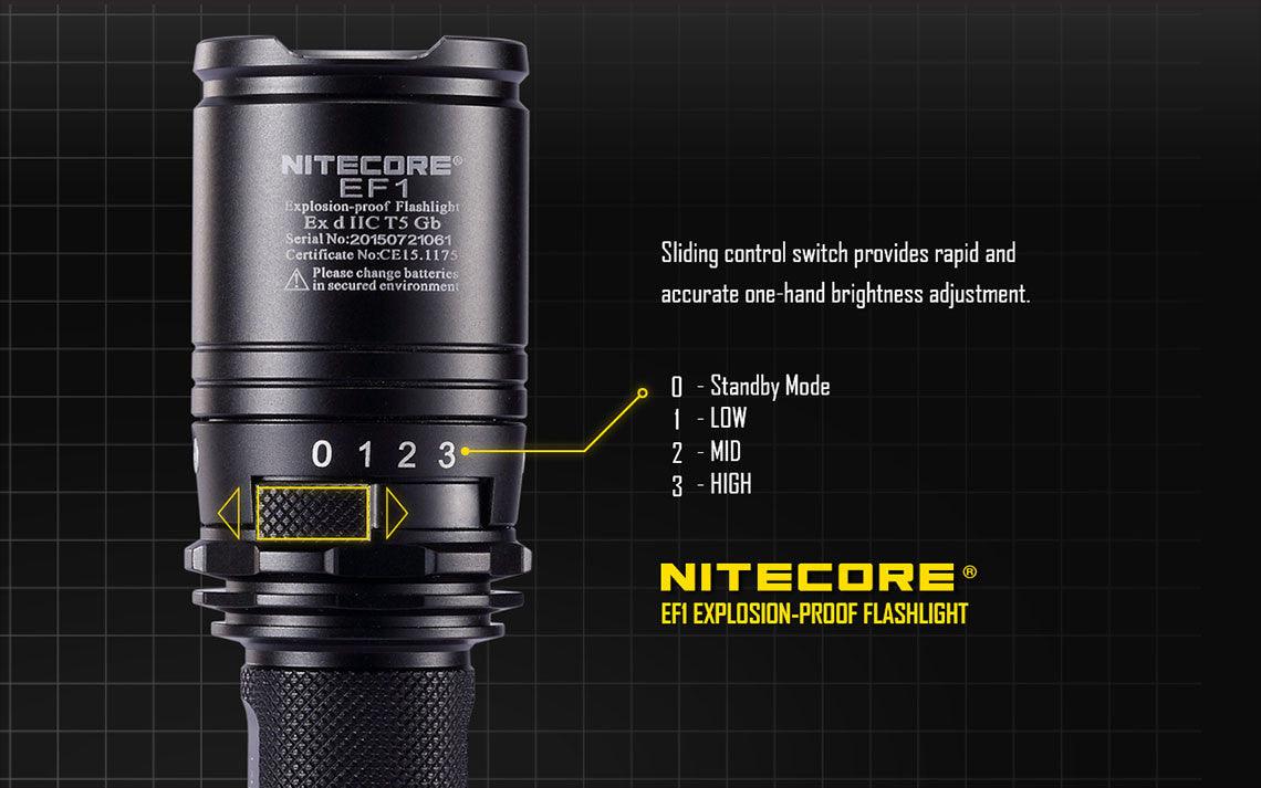 Nitecore EF1 Explosion-Proof Flashlight (830 Lumens)