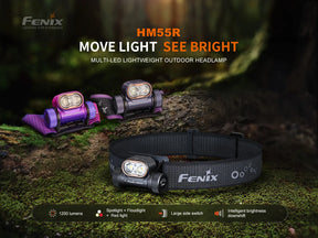 Fenix HM55R Rechargeable Headlamp (1200 Lumens) (3 Versions)