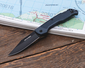 Ontario Camp Plus EDC Folding Knife (Midnight Gray GFN Handle)