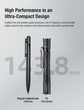 P2 Penlight brightness modes