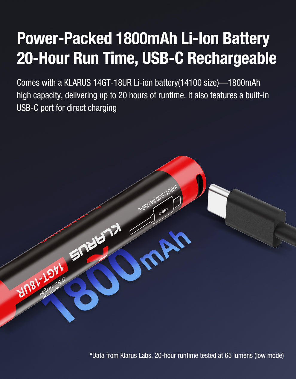 P2 Penlight with Type-C charging cable