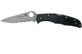 Spyderco C10FPSBKBL Endura 4 Thin Blue Line