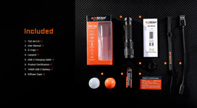 Acebeam TAC AA 2.0 Rechargeable Flashlight (900 Lumens) (2 Versions)