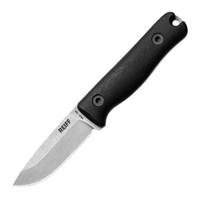 Reiff Knives F3 EDC MagnaCut Fixed Blade (Black Canvas Micarta Handle)