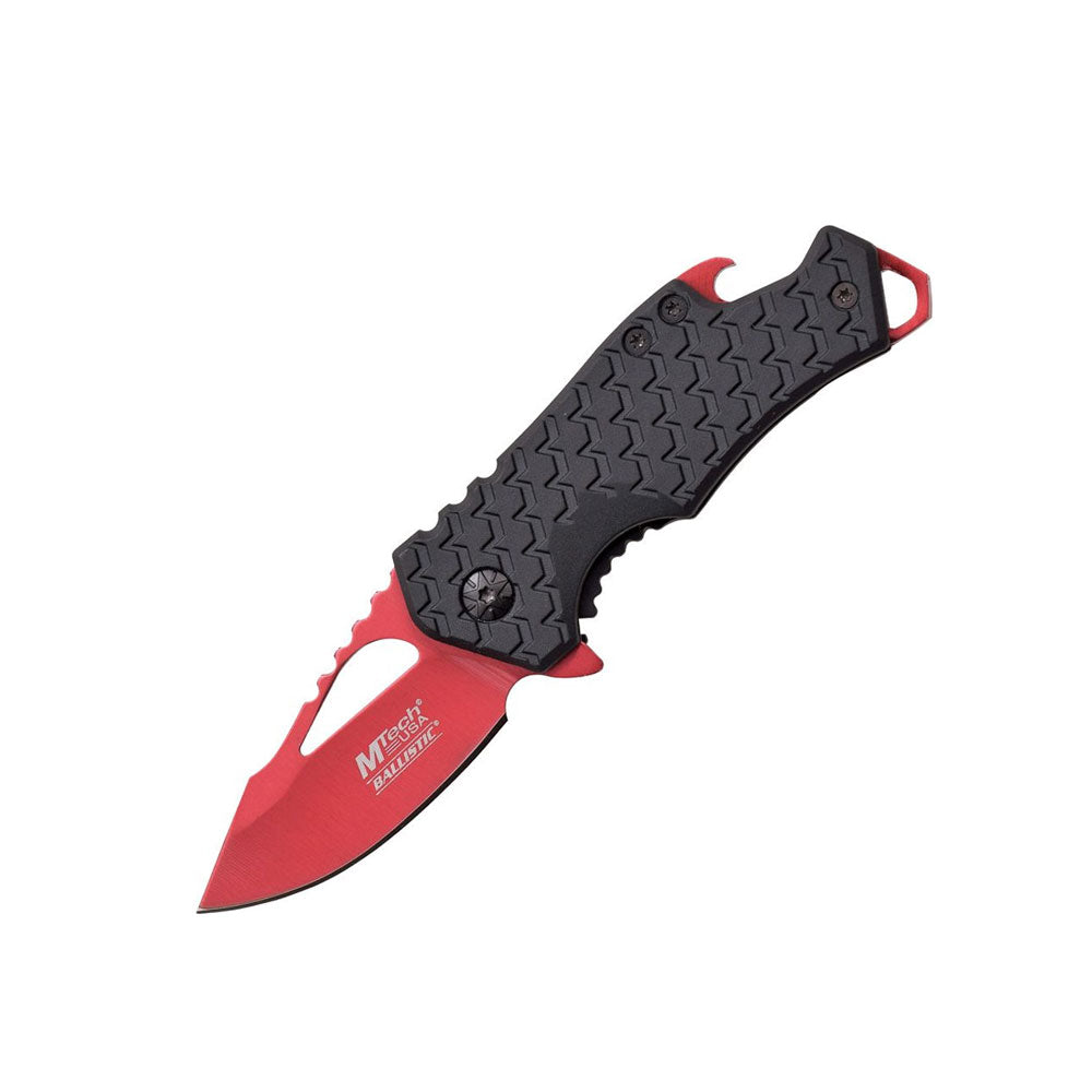 MTech MTA882 Framelock Assisted Folding Blade (Red)