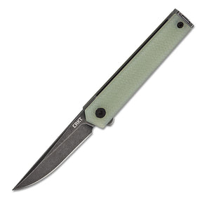 CRKT 7081JK CEO Microflipper Folding Knife (Natural G10 Handle)