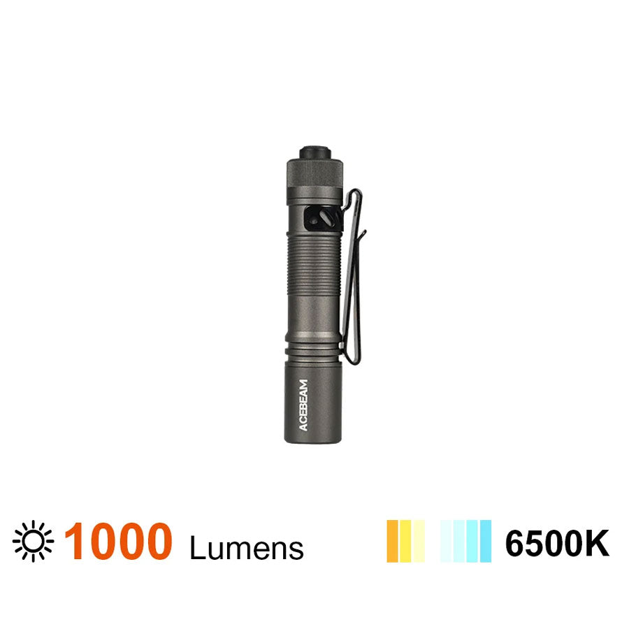 Acebeam Pokelit AA Flashlight (1000 Lumens) (Grey)