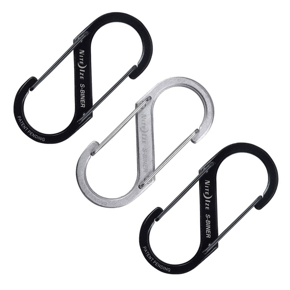 Nite Ize S-Biner Stainless Steel Dual #3 Carabiner (3 Pack)