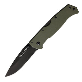 Cold Steel Air Lite Drop Point Black Folding Blade (AUS10A) (OD Green Handle)