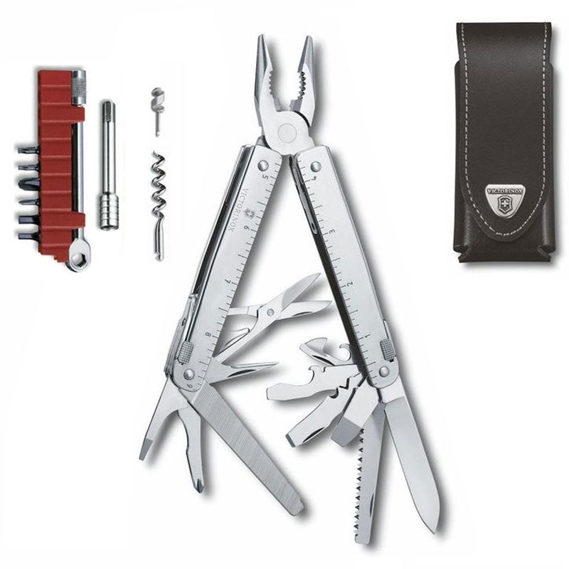 Victorinox SwissTool X Plus Ratchet Multitool Plier 3.0339.L (Leather Pouch)