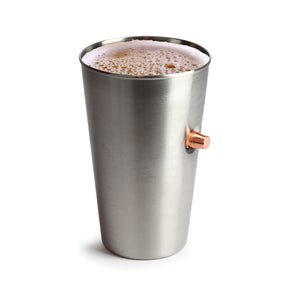 Caliber Gourmet Bullet Pint Glass Stainless