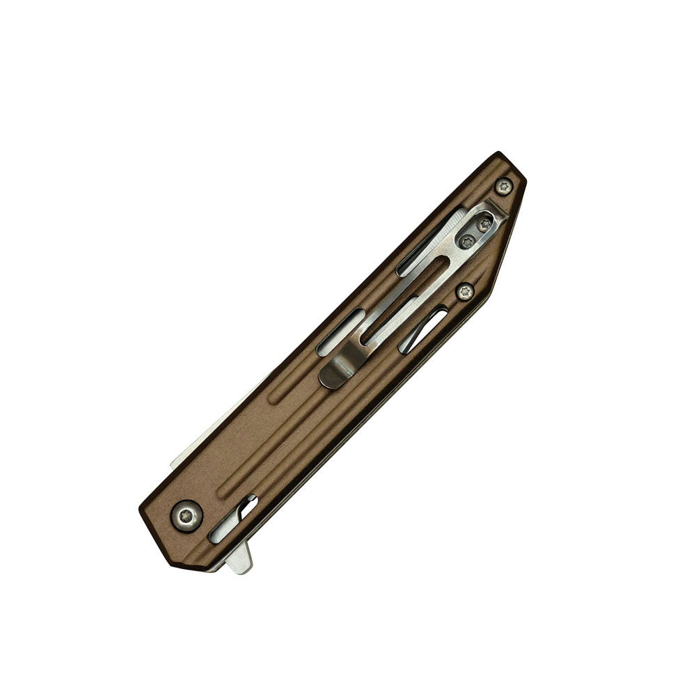 MTech MTA1200 Linerlock Assisted Folding Blade (Tan Handle)