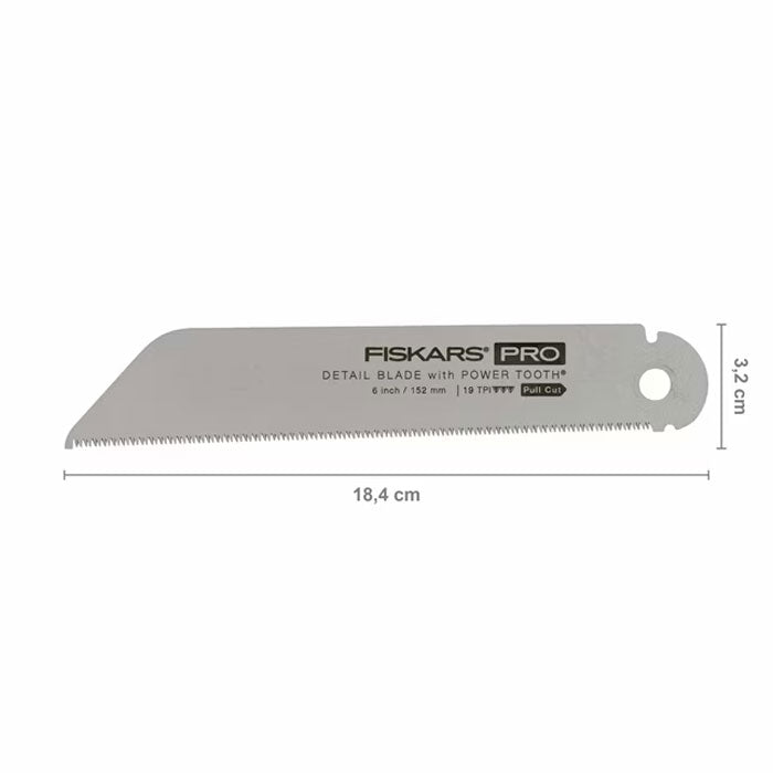 Fiskars PowerTooth Replacement Blade Pull Saw (15cm/19 TPI)