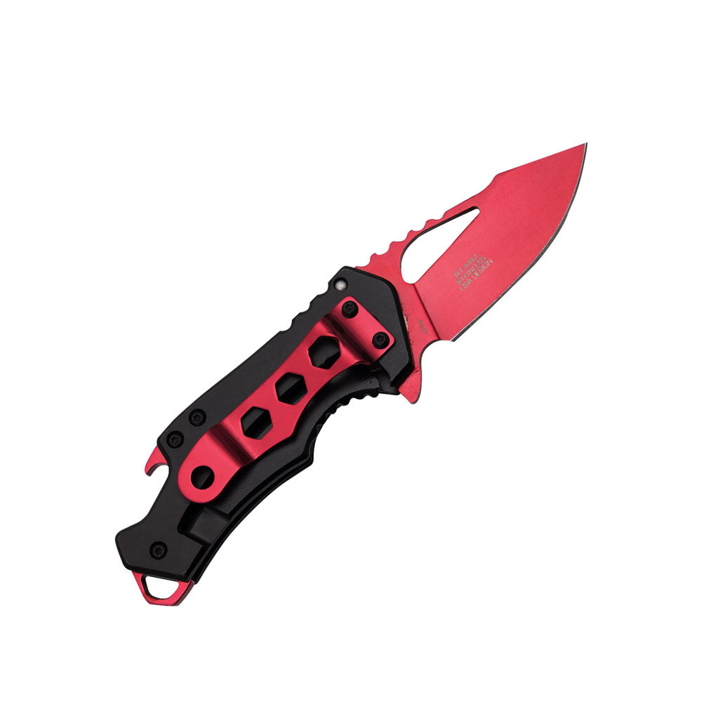 MTech MTA882 Framelock Assisted Folding Blade (Red)
