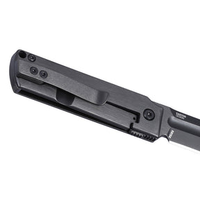 CRKT 5915K MinimalX Black Chrome Folding Knife (Black Stainless Handle)