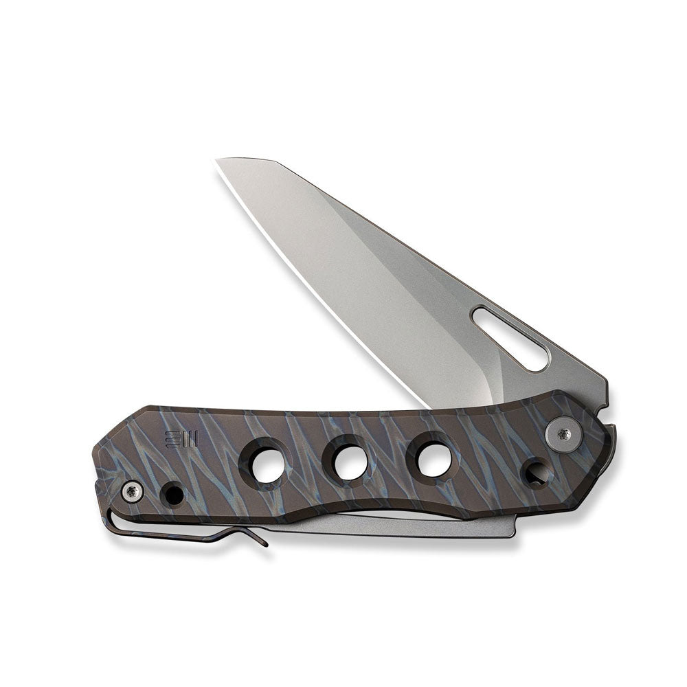 WE KNIFE WE21031-6 Vision R (Tiger Stripe Pattern Flamed Titanium Handle)