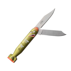 Tac Force 1039DB WWII Shark EDC Folding Knife (OD Green)
