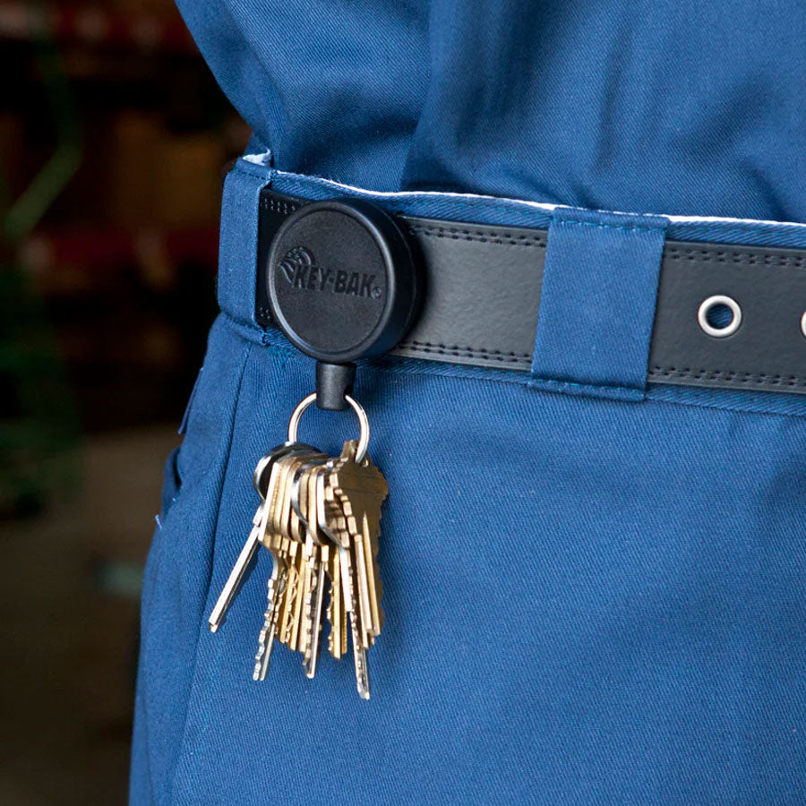 KEY-BAK MID6 Heavy Duty Retractable Keychain (With Belt Clip)