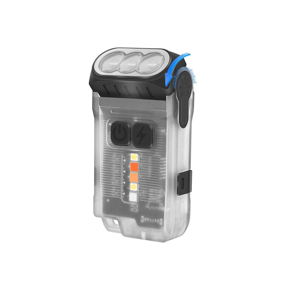 Boruit V15 EDC Rechargeable Flashlight (1200 Lumens) (Glow In The Dark)