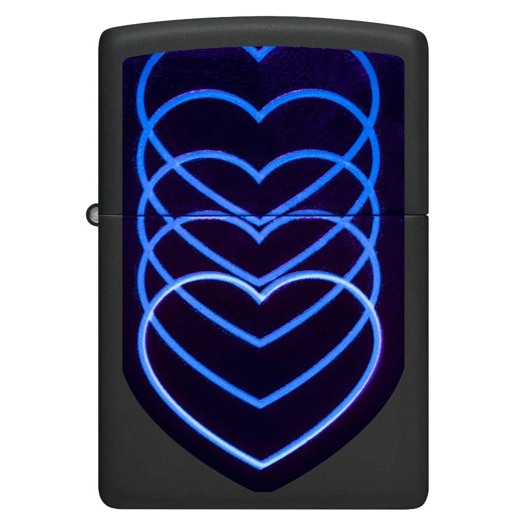 Zippo Matte 48593 Hearts Design Lighter