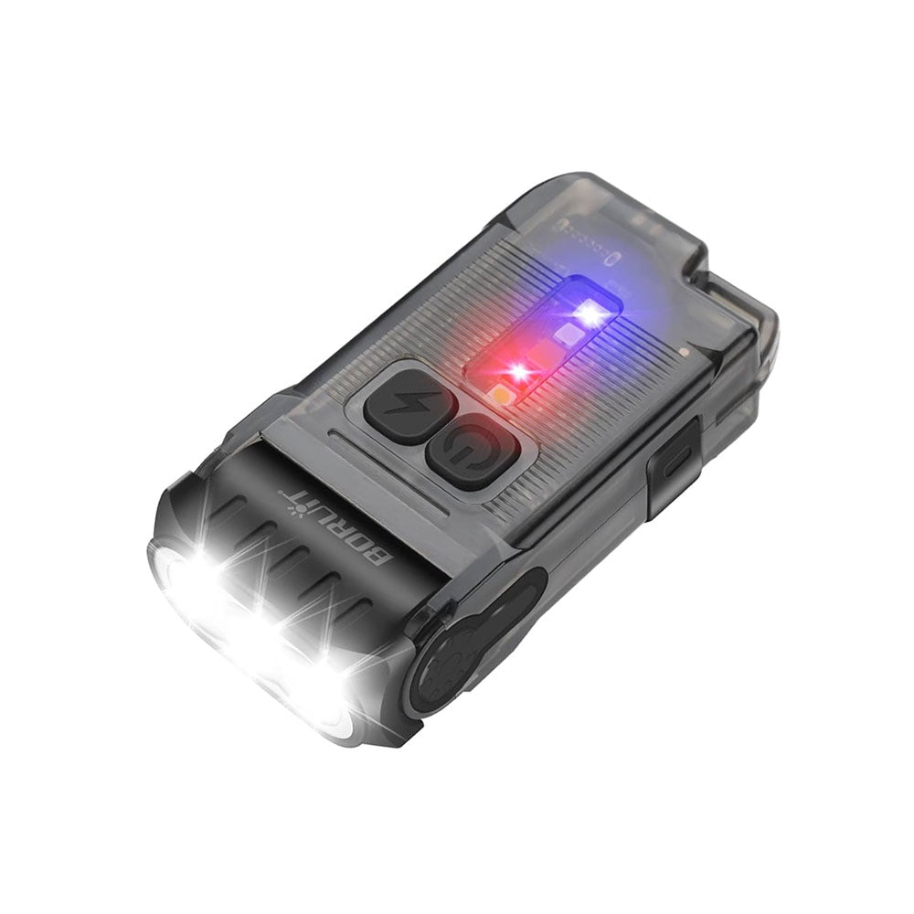 Boruit V15 EDC Rechargeable Flashlight (1200 Lumens) (Black)