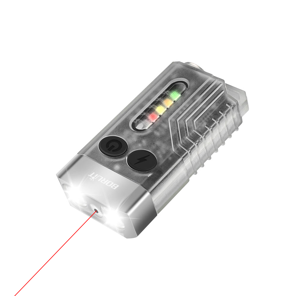 Boruit V10L Laser Rechargeable Flashlight (1000 Lumens) (Glow In The Dark)
