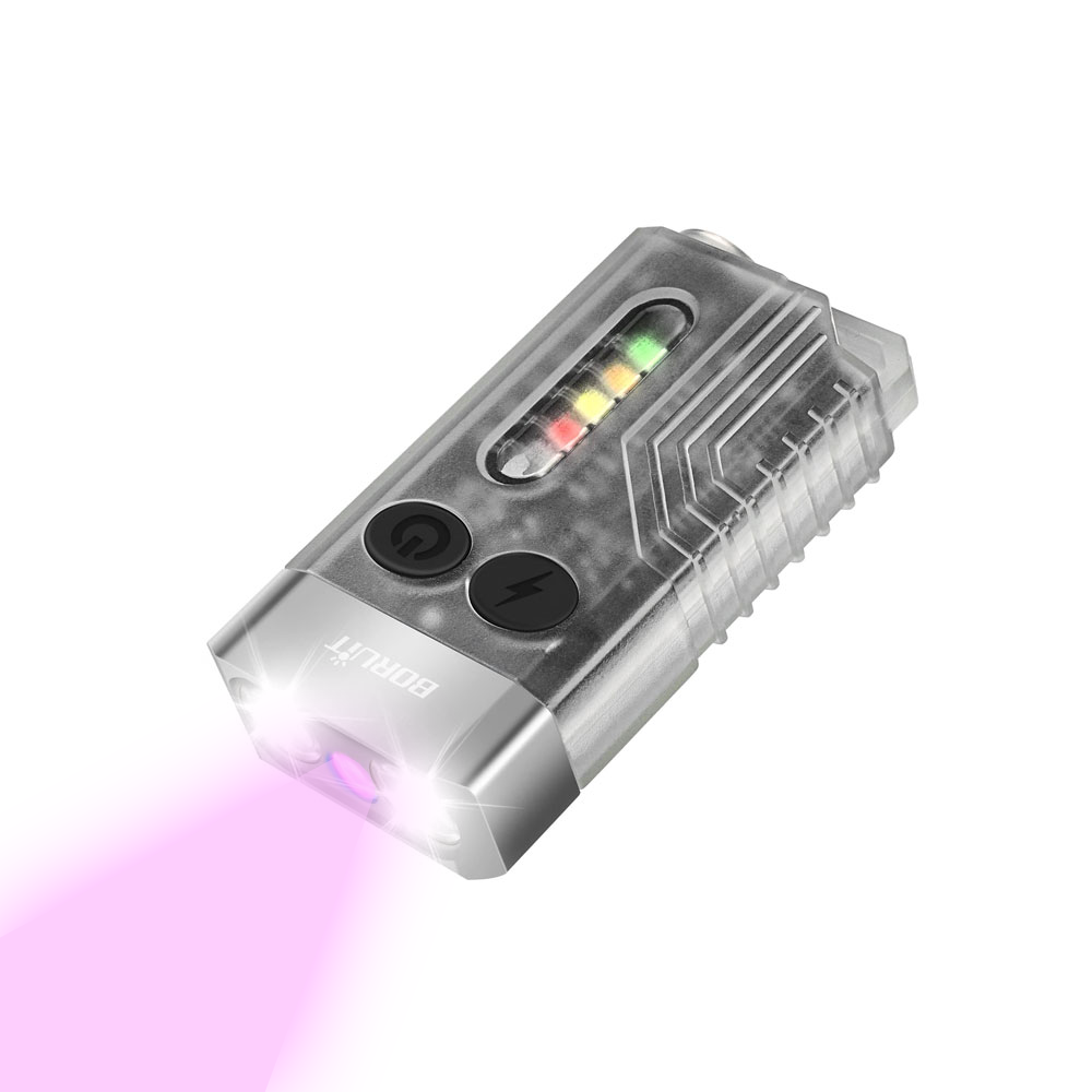 Boruit V10 UV Rechargeable Flashlight (1000 Lumens) (Glow In The Dark)