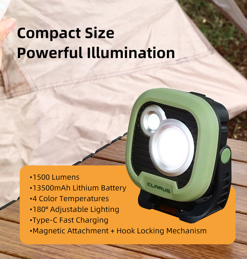 Klarus WL3 lantern for camping and outdoor lighting